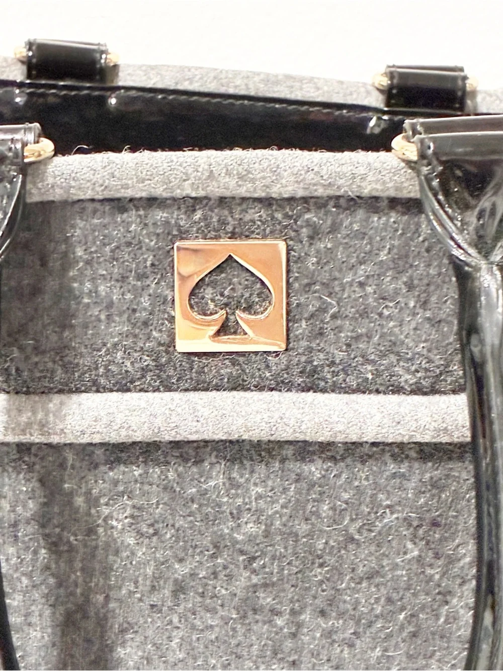 Kate Spade Alda Quinn Chestnut Hill Wool Bag Purse Grey Shoulderbag